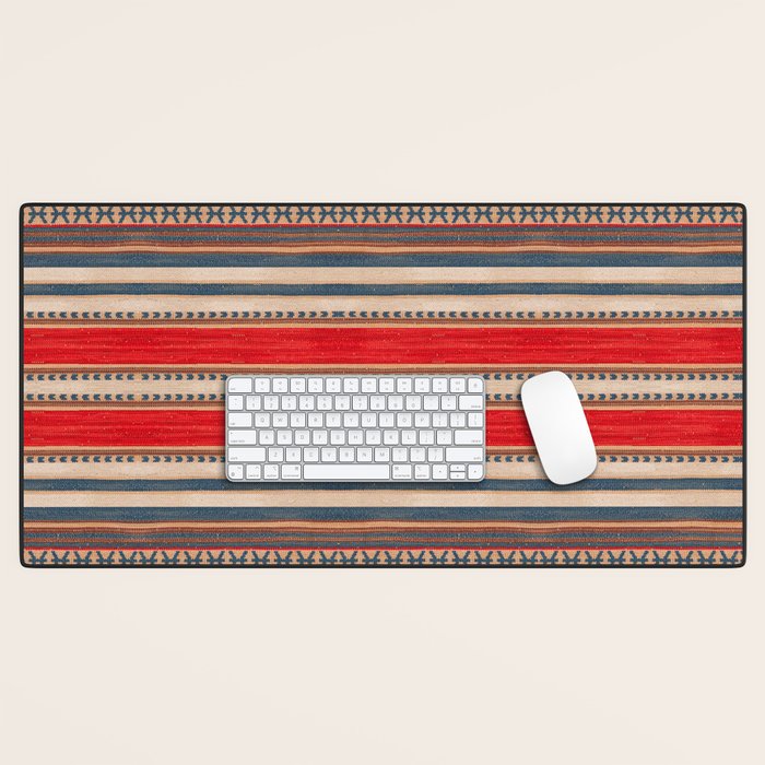 Bohemian Tapestry: Timeless Moroccan Heritage Fabrics Desk Mat Gallery Image 1