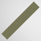 Cozy Stripes In Olive Green Table Runner Gallery Image 3