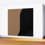 Two Tone Line Curvature XXXVI Wall Mural Gallery Image 2