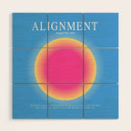 Gradient Angel Numbers: Angel Number 222 - Alignment  Wood Wall Art Gallery Image 1