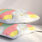 Striped Party Disco Ball muliticolor Pillow Sham Gallery Image 3