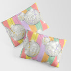 Striped Party Disco Ball muliticolor Pillow Sham Gallery Image 3