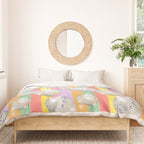 Striped Party Disco Ball muliticolor Duvet Cover Gallery Image 3