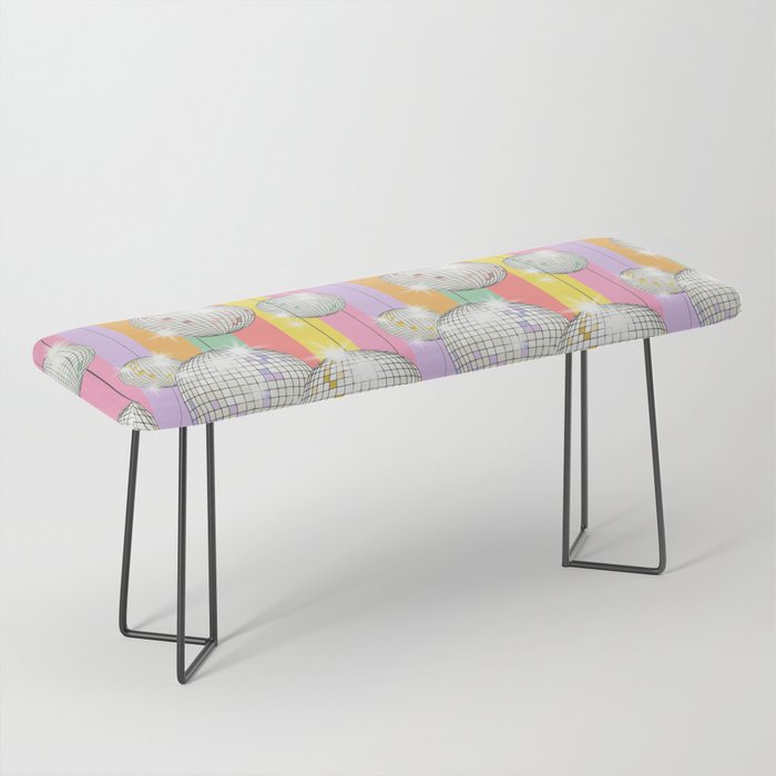 Striped Party Disco Ball muliticolor Bench Gallery Image 1