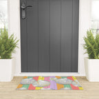 Striped Party Disco Ball muliticolor Welcome Mat Gallery Image 3