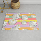 Striped Party Disco Ball muliticolor Rug Gallery Image 1