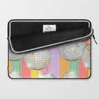 Striped Party Disco Ball muliticolor Laptop Sleeve Gallery Image 2