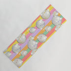 Striped Party Disco Ball muliticolor Yoga Mat Gallery Image 1