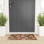 Orange flowers Welcome Mat Gallery Image 3