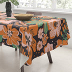 Orange flowers Tablecloth Gallery Image 3