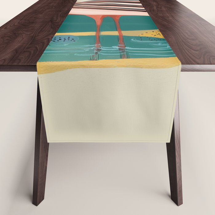 Pink Flamingo Table Runner Gallery Image 1
