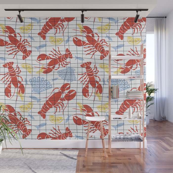 Fresh Catch Summer Lobster Wall Mural Gallery Image 1