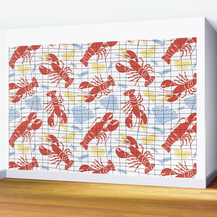 Fresh Catch Summer Lobster Wall Mural Gallery Image 2