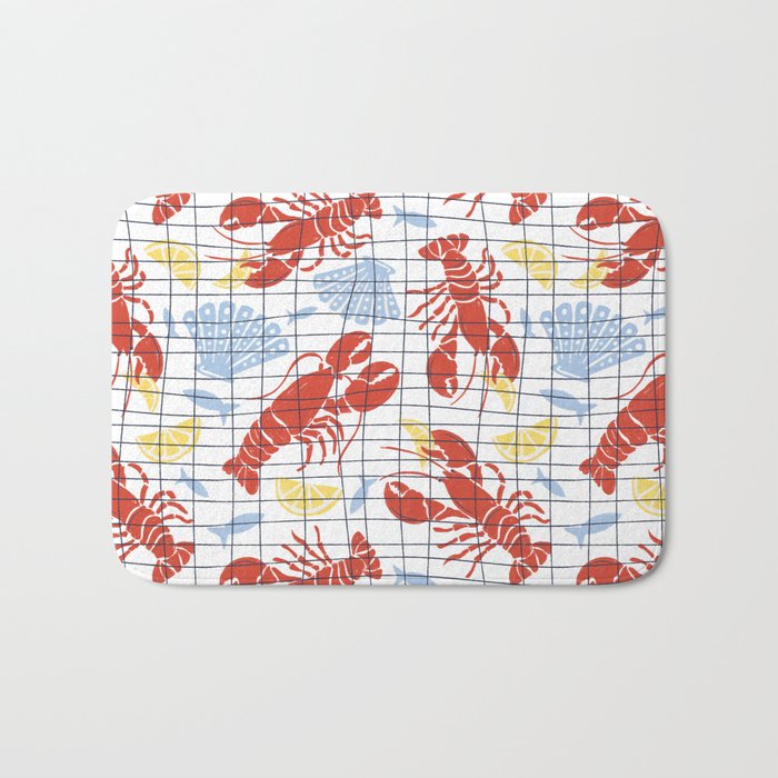 Fresh Catch Summer Lobster Bath Mat Gallery Image 1