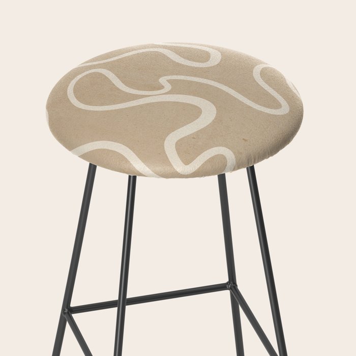 Abstract line art 244 Stool Gallery Image 2