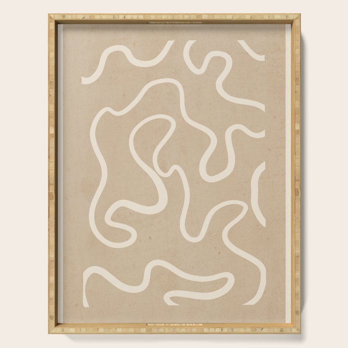 Abstract line art 244 Serving Tray Gallery Image 1