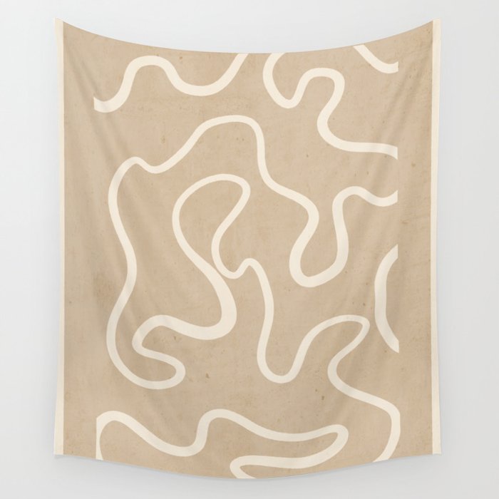 Abstract line art 244 Wall Tapestry Gallery Image 1