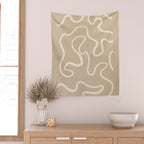Abstract line art 244 Wall Tapestry Gallery Image 2