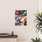 Floral Wall Art Botanical Poster Japanese Painting Maximalist Dopamine Decor Flower Print Poster Gallery Image 2