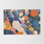 Floral Wall Art Botanical Poster Japanese Painting Maximalist Dopamine Decor Flower Print Rug Gallery Image 2