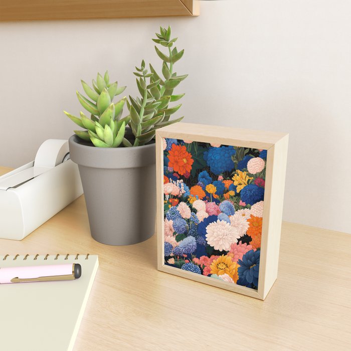 Floral Wall Art Botanical Poster Japanese Painting Maximalist Dopamine Decor Flower Print Mini Art Print Gallery Image 2