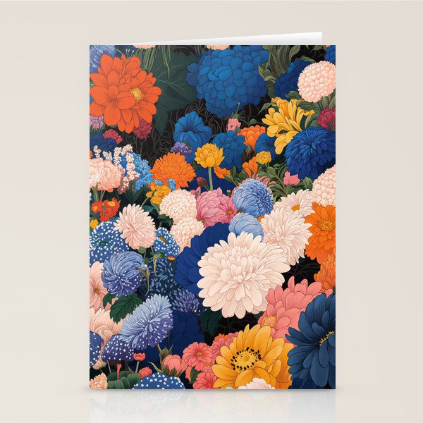 Floral Wall Art Botanical Poster Japanese Painting Maximalist Dopamine Decor Flower Print Stationery Card Gallery Image 2