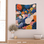 Floral Wall Art Botanical Poster Japanese Painting Maximalist Dopamine Decor Flower Print Wall Tapestry Gallery Image 2