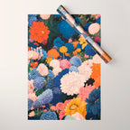 Floral Wall Art Botanical Poster Japanese Painting Maximalist Dopamine Decor Flower Print Wrapping Paper Gallery Image 1