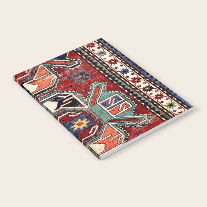 Karabagh Antique Azerbaijan South Caucasus Rug Print Notebook Gallery Image 2