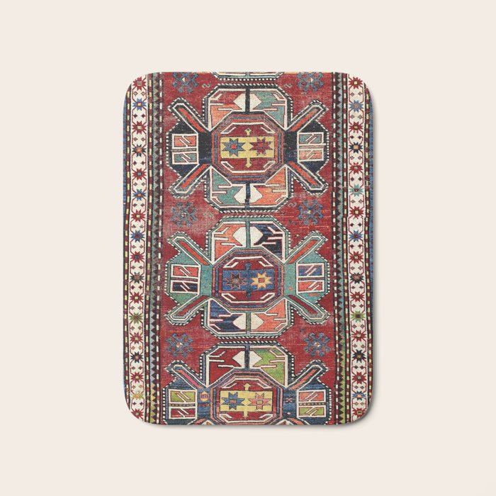 Karabagh Antique Azerbaijan South Caucasus Rug Print Bath Mat Gallery Image 1