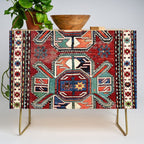 Karabagh Antique Azerbaijan South Caucasus Rug Print Credenza Gallery Image 1