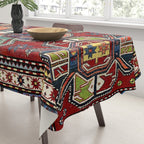 Karabagh Antique Azerbaijan South Caucasus Rug Print Tablecloth Gallery Image 3