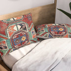 Karabagh Antique Azerbaijan South Caucasus Rug Print Pillow Sham Gallery Image 2