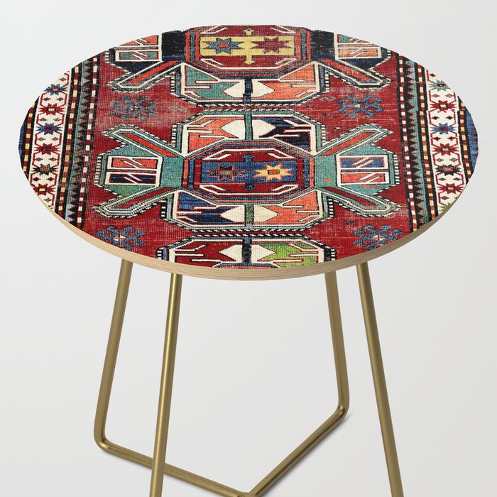 Karabagh Antique Azerbaijan South Caucasus Rug Print Side Table Gallery Image 2