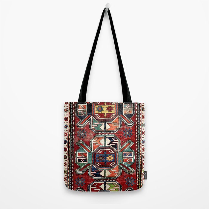 Karabagh Antique Azerbaijan South Caucasus Rug Print Tote Bag Gallery Image 2