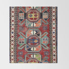 Karabagh Antique Azerbaijan South Caucasus Rug Print Throw Blanket Gallery Image 2