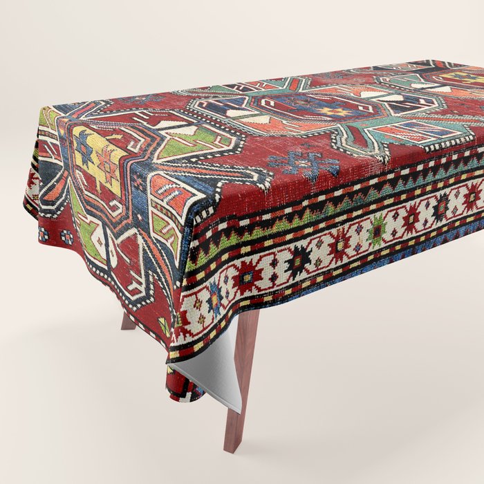 Karabagh Antique Azerbaijan South Caucasus Rug Print Tablecloth Gallery Image 1