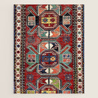 Karabagh Antique Azerbaijan South Caucasus Rug Print Jigsaw Puzzle Gallery Image 1