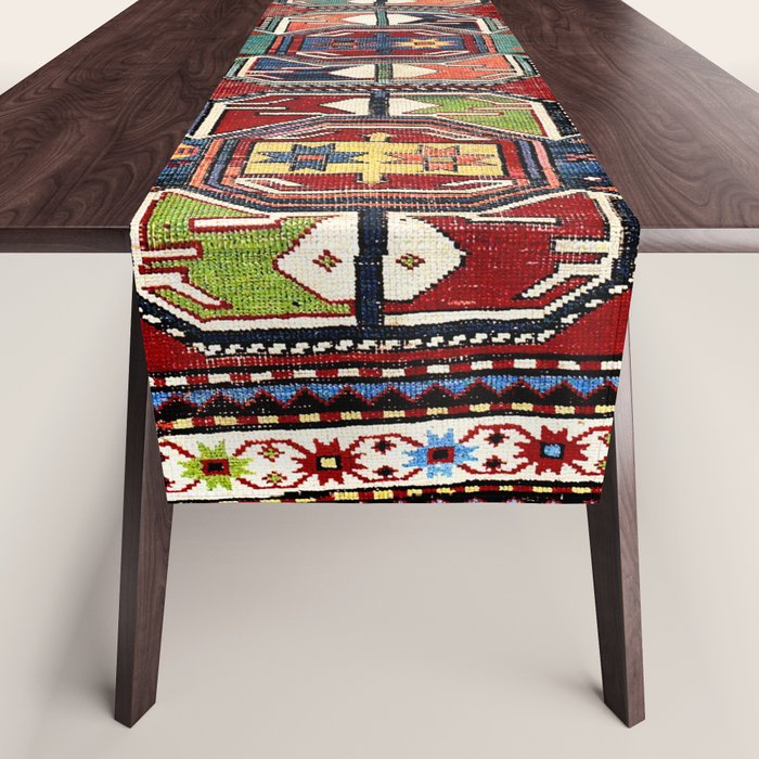 Karabagh Antique Azerbaijan South Caucasus Rug Print Table Runner Gallery Image 1