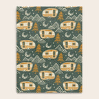 Little Camper - forest green and gold Notebook Gallery Image 4