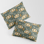 Little Camper - forest green and gold Pillow Sham Gallery Image 3