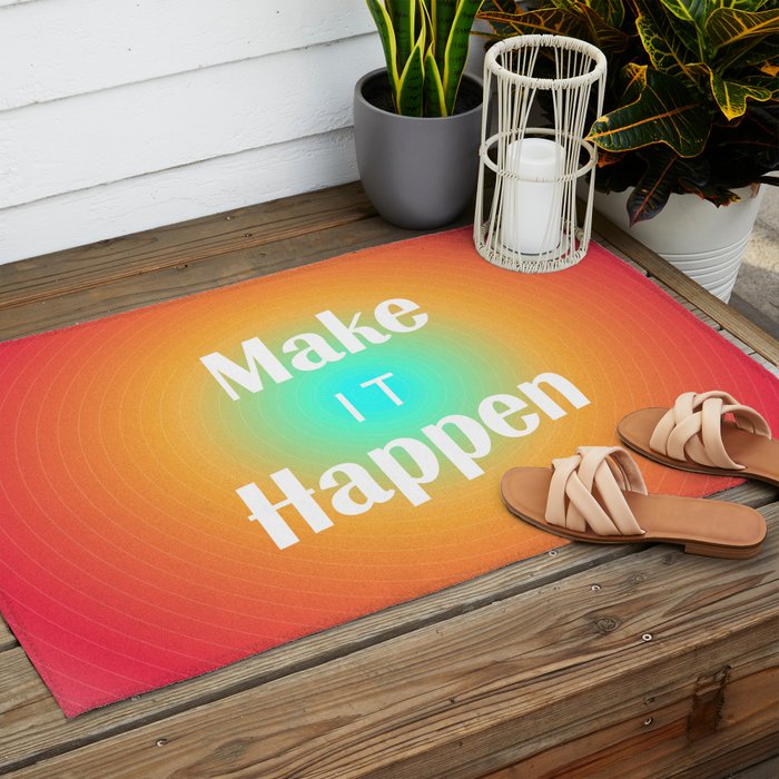 Make It Happen Gradient Outdoor Rug Gallery Image 2