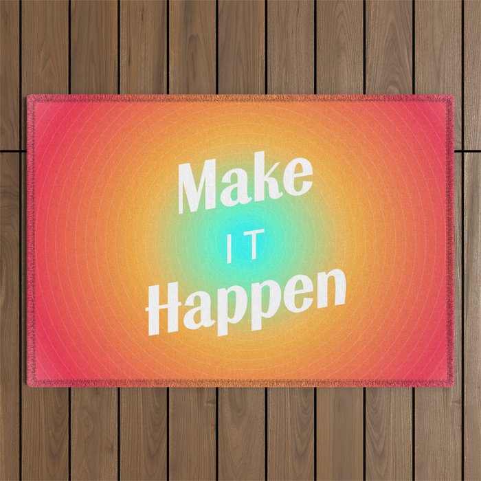 Make It Happen Gradient Outdoor Rug Gallery Image 1