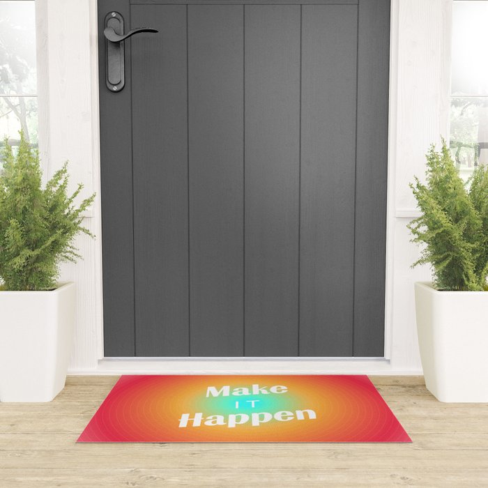 Make It Happen Gradient Welcome Mat Gallery Image 3