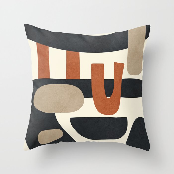 Abstract Colorful Setting 14 Throw Pillow Gallery Image 6
