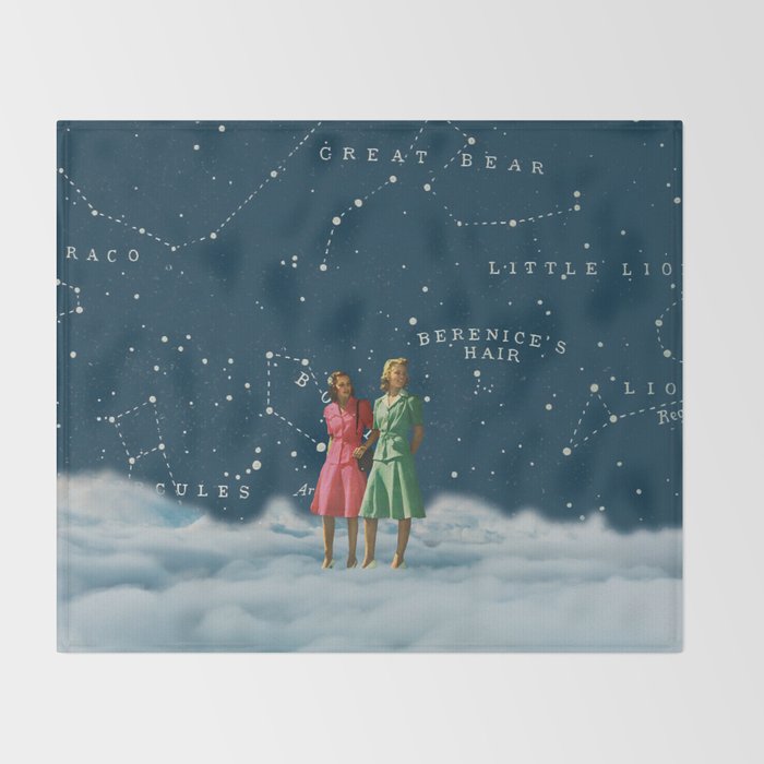 A walk in the Clouds // On Friendship Throw Blanket Gallery Image 2