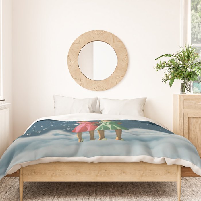A walk in the Clouds // On Friendship Duvet Cover Gallery Image 3