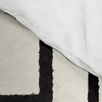 Piet Composition - Mid-Century Modern Minimalist Geometric Abstract in Muted Mustard Gold Gray Cream Comforter Gallery Image 4