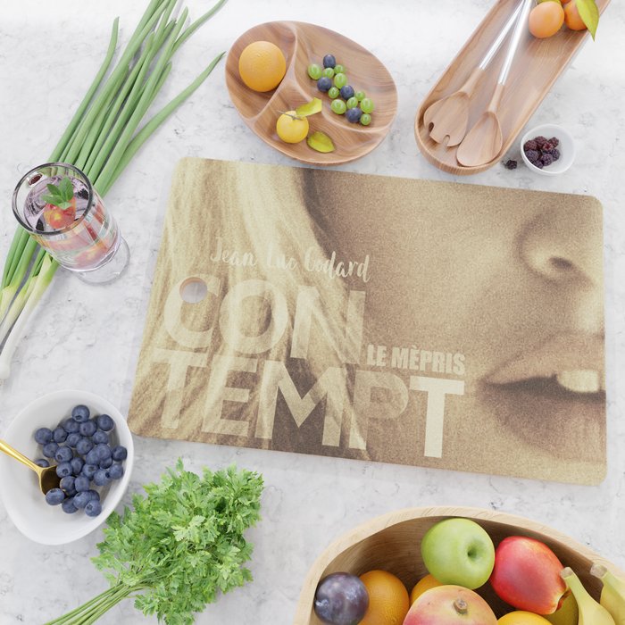 Brigitte Bardot, Contempt, movie poster, Le Mepris, Jean-Luc Godard, Fritz Lang, Cutting Board Gallery Image 2