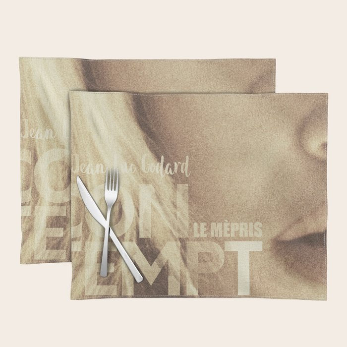 Brigitte Bardot, Contempt, movie poster, Le Mepris, Jean-Luc Godard, Fritz Lang, Placemat Gallery Image 1